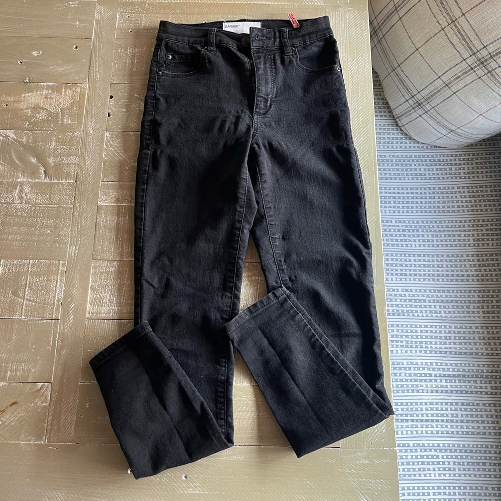 Garage black skinny jeans size 0